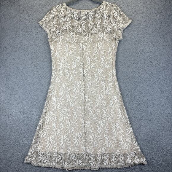 Sundance Dress Small Cottagecore Coquette Romantic Bridal Feminine Lace A-Line - Picture 10 of 11